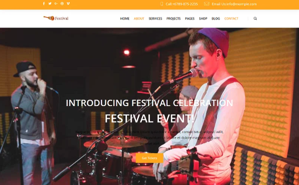 Festival Event Park, Circus Html Template