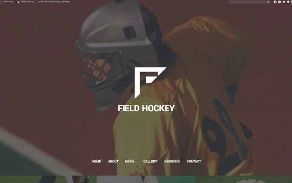 Field Hockey Club Website Template — Template by Templatemonster