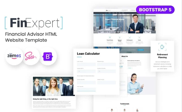 FinExpert – Financial Advisor HTML Website Template — Template by Templatemonster