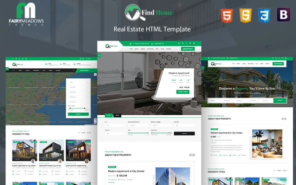 Find Home – Real Estate HTML5 Website Template