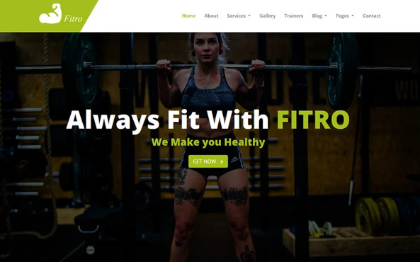 Fitro – Fitness HTML5 Template — Template by Templatemonster