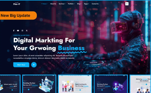 Flex-IT | Business Services & IT Solutions Multipurpose HTML5 Responsive Website Template — Template by Templatemonster