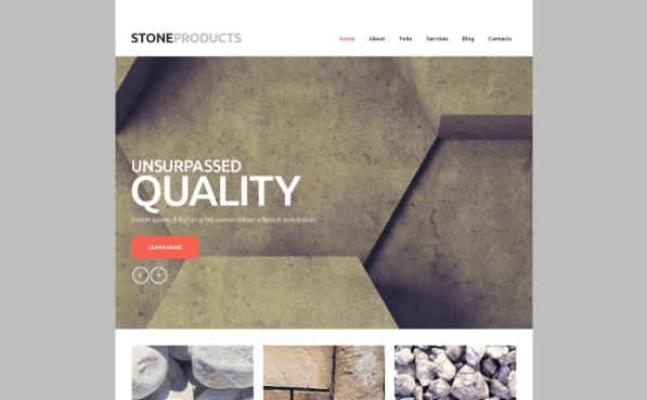 Flooring Products Website Template — Template by Templatemonster