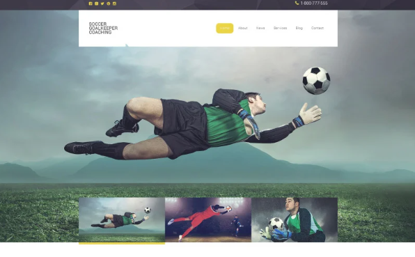 Football Responsive Website Template — Template by Templatemonster