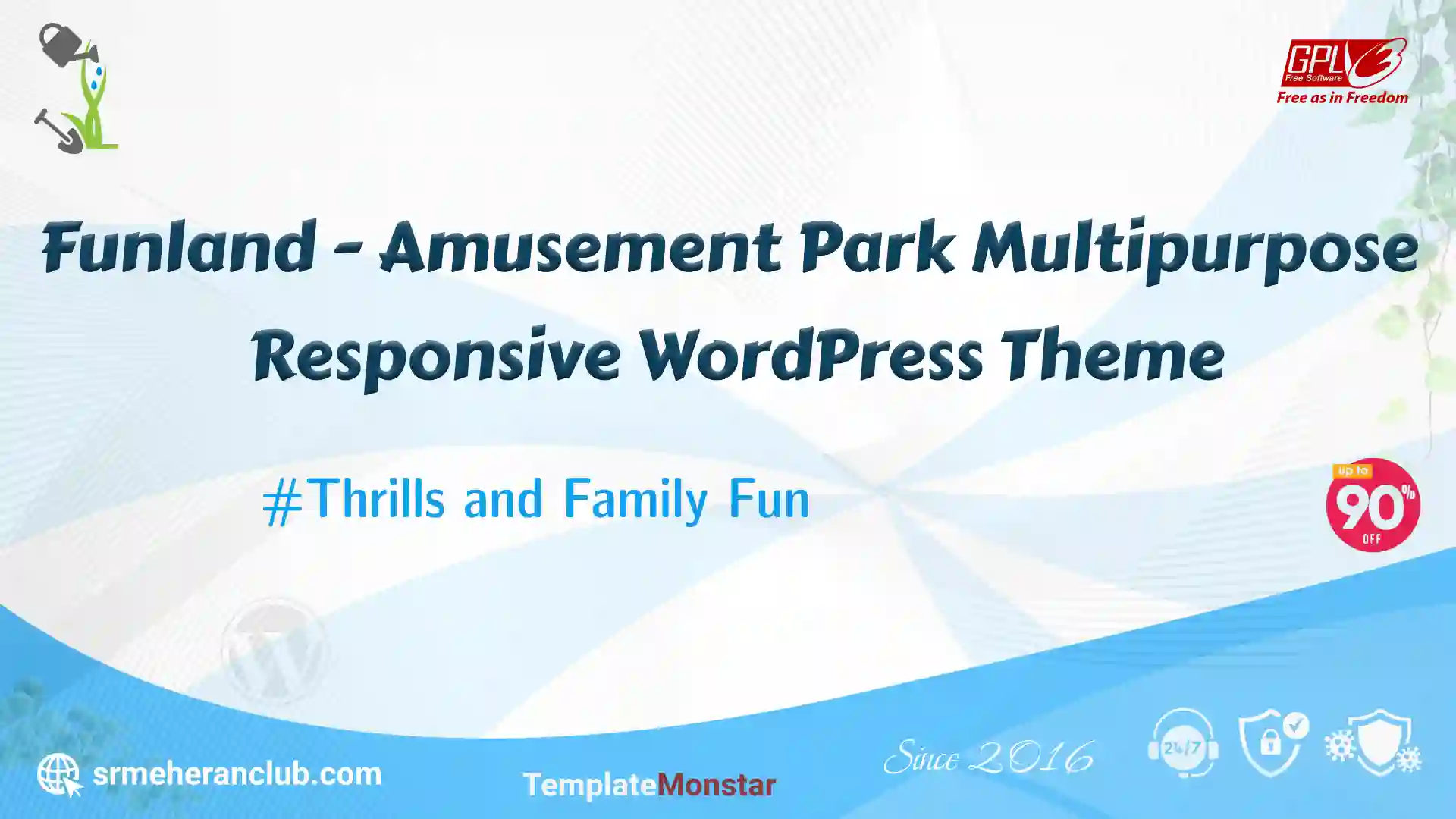 Funland – Amusement Park Multipurpose Responsive WordPress Theme — Theme by Templatemonster