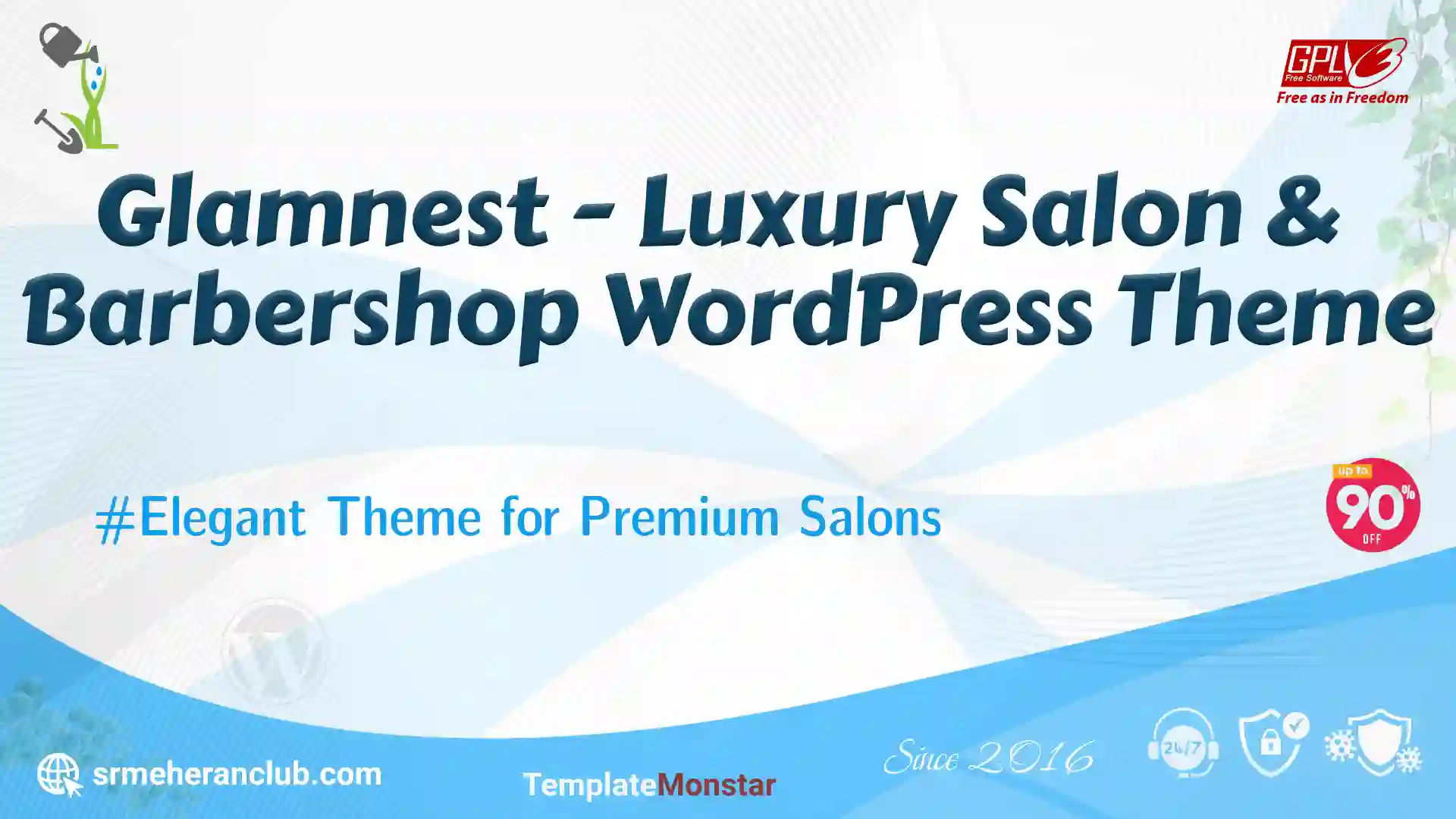 Glamnest – Luxury Salon & Barbershop WordPress Theme — Theme by Templatemonster