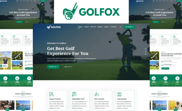 Golfox – Golf Club HTML5 Template — Template by Templatemonster