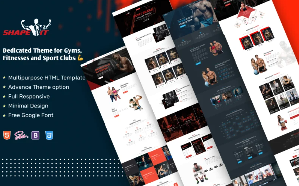 Gym And Fitness Website Template | HTML5 — Template by Templatemonster