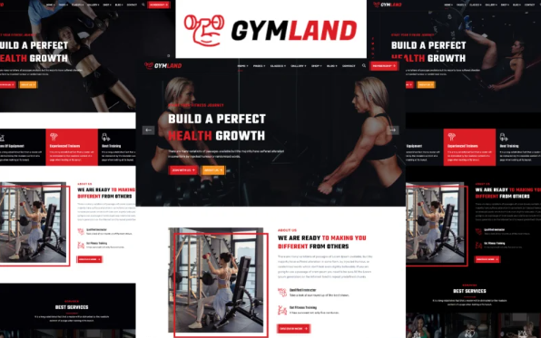 Gymland – Gym and Fitness HTML5 Template — Template by Templatemonster