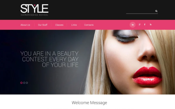 Hair Salon Responsive Website Template — Template by Templatemonster
