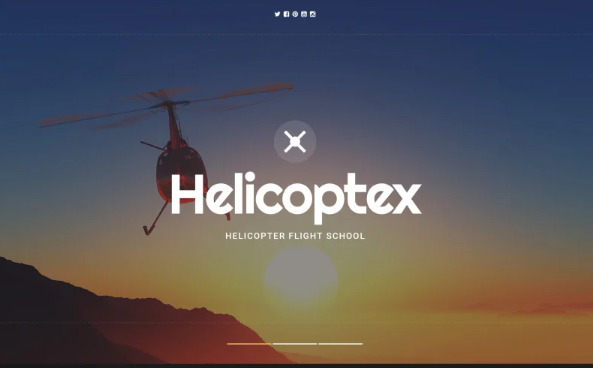 Helicoptex Website Template — Template by Templatemonster