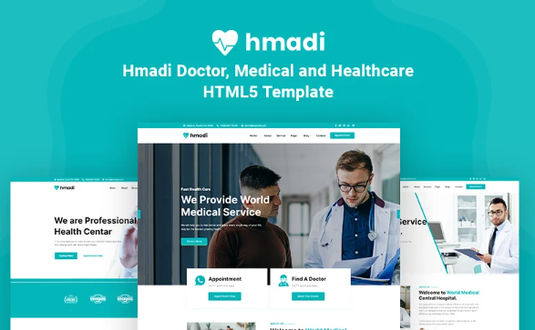 Hmadi – Doctor, Medical and Healthcare Website Teamplate