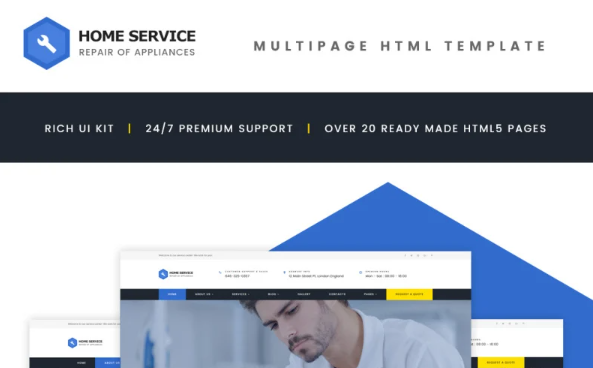 Home Appliance Repair Service Multipage Website Template — Template by Templatemonster