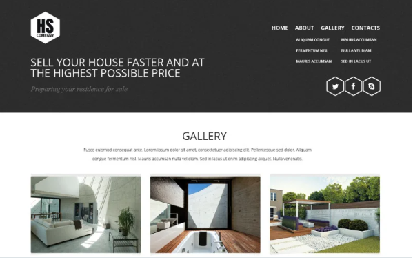 Home Staging Responsive Website Template