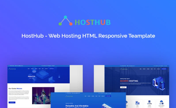 Hosthub Domain & Hosting HTML5 Responsive Template — Template by Templatemonster