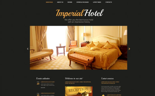 Hotel Accommodation Website Template