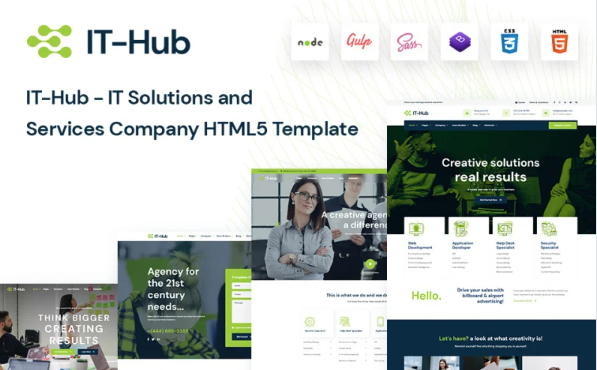 IT-Hub – IT Solutions and Services Company HTML5 Template — Template by Templatemonster