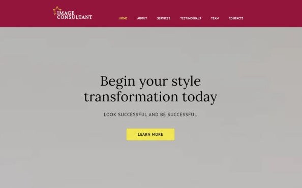 Image Consultant Website Template — Template by Templatemonster
