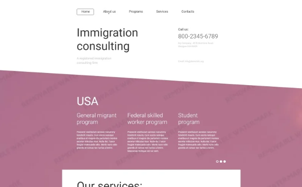 Immigration Consulting Website Template — Template by Templatemonster