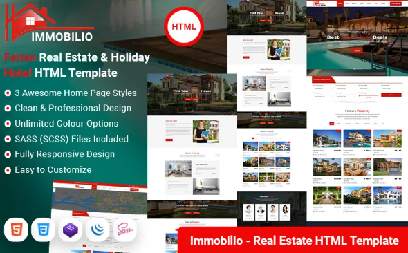 Immobilio – Real Estate House Renting HTML Template