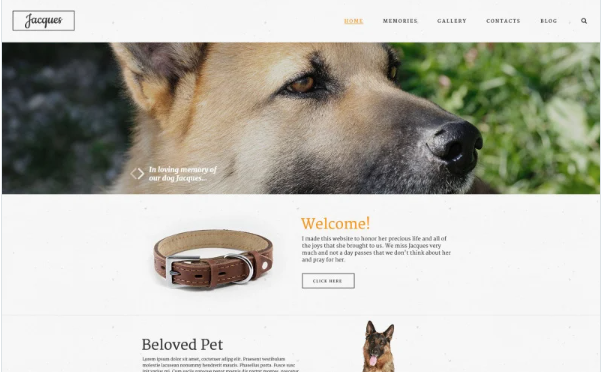 In Loving Memory Website Template — Template by Templatemonster
