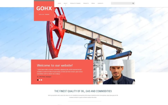 Industrial Business Website Template — Template by Templatemonster