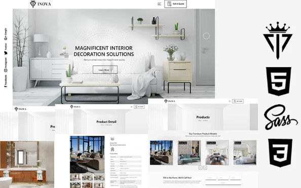 Inova – Interior & Furniture Manufacturing Html5 Css3 Theme Website Template — Template by Templatemonster