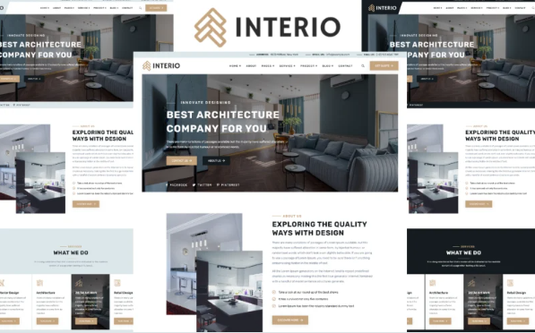 Interio – Architecture & Interior HTML5 Template — Template by Templatemonster