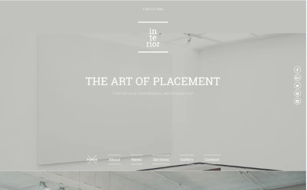 Interior & Furniture Responsive Website Template — Template by Templatemonster