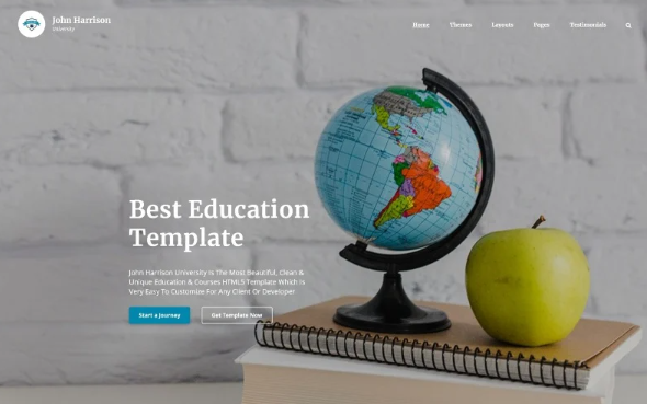 John Harrison – Elegant Education Multipage HTML Website Template