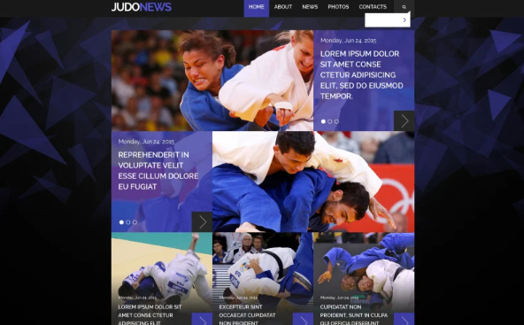 Judo Club Website Template — Template by Templatemonster
