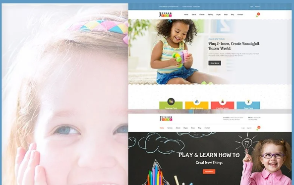 JuniorHome – Day Care and Kindergarten Website Template