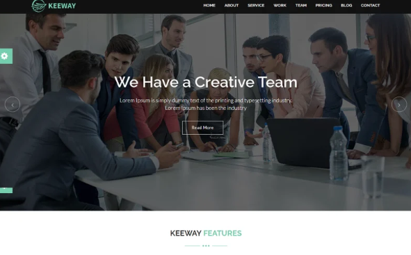 Keeway Digital Marketing Agency Website Template — Template by Templatemonster