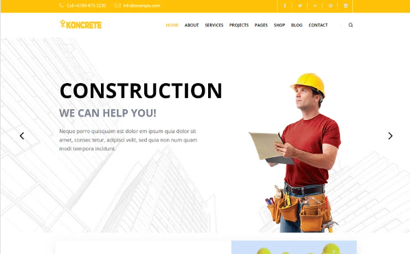 Koncrete – Construction & Building HTML5 Template