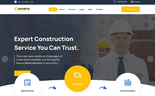 Koncrete | Construction & Building Template