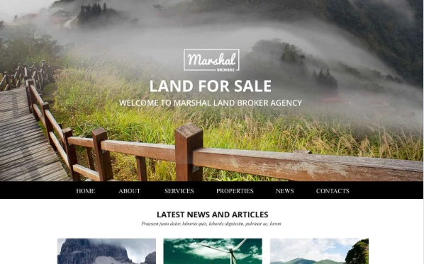 Land Brokers Website Template