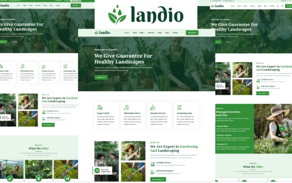 Landio – Gardening And Landscaping HTML5 Template — Template by Templatemonster