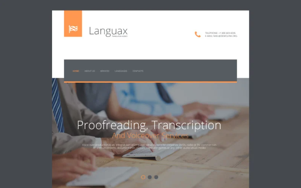 Languax Website Template