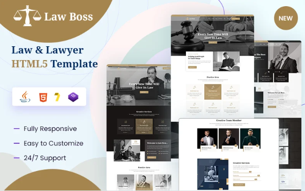 Lawboss Law And Lawyer HTML5 Template — Template by Templatemonster