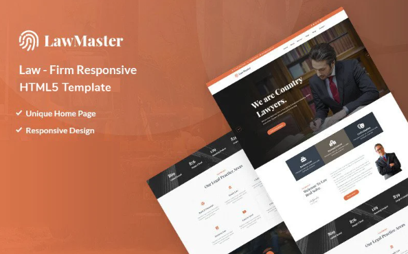 Lawmaster – Law Firm Responsive Website Teamplate — Template by Templatemonster