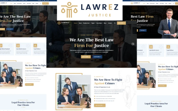 Lawrez – Lawyers Attorneys and Law Firm HTML5 Template — Template by Templatemonster
