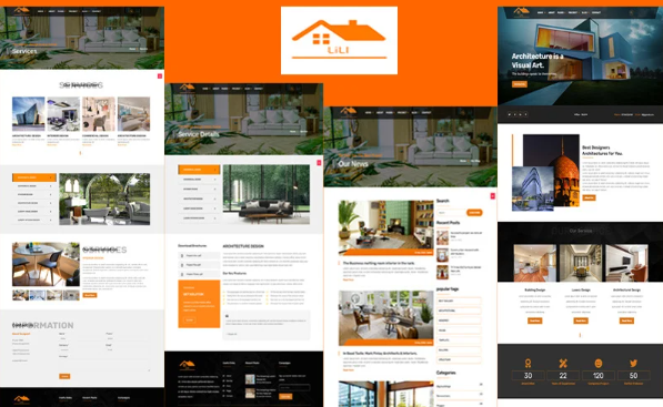 Lili Architecture, Construction, and Interior Html5 Template