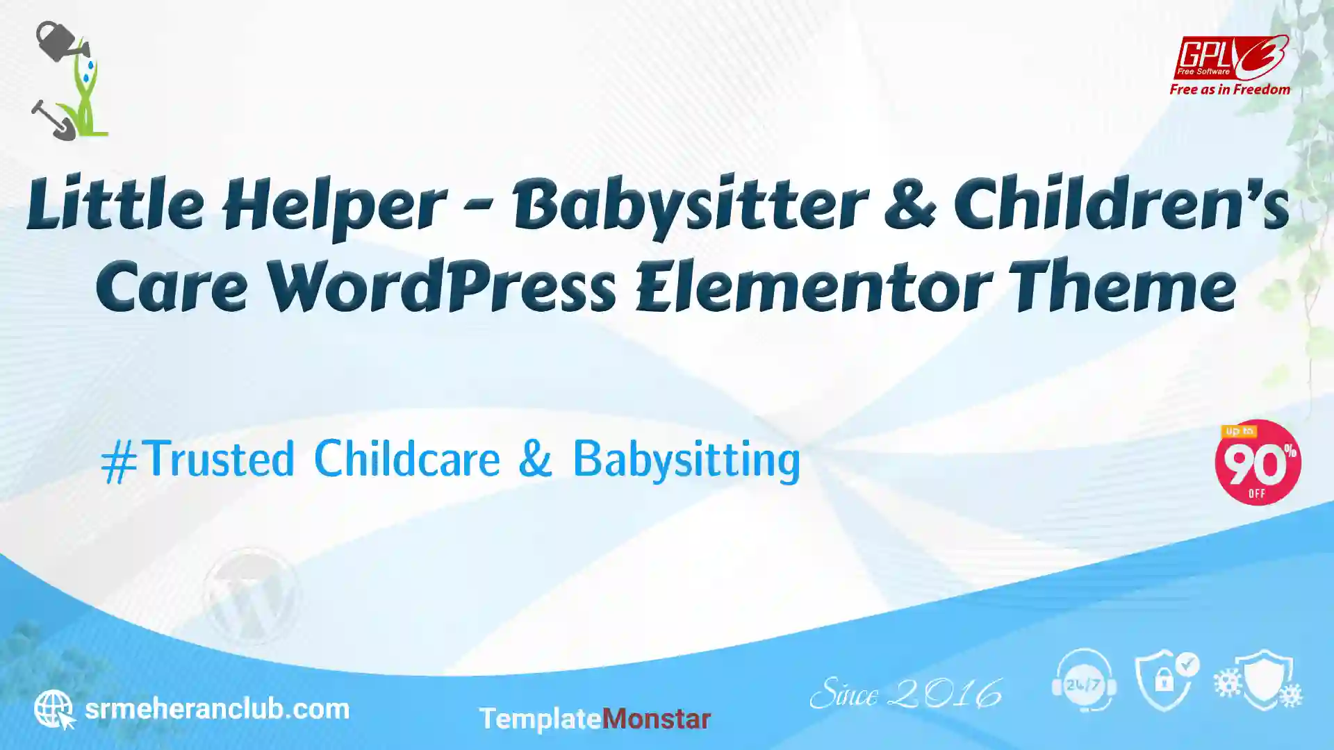 Little Helper – Babysitter & Children’s Care WordPress Elementor Theme — Theme by Templatemonster