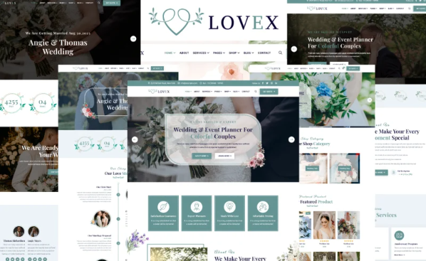 Lovex – Wedding And Wedding Planner HTML5 Template