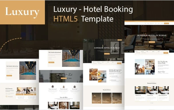 Luxury – Hotel and Luxury Hotel Booking Bootstrap HTML5 Website — Template by Templatemonster
