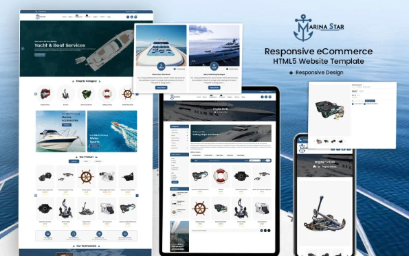 MarinaStar Web – Elevate Your Marine Store with our HTML Template — Template by Templatemonster