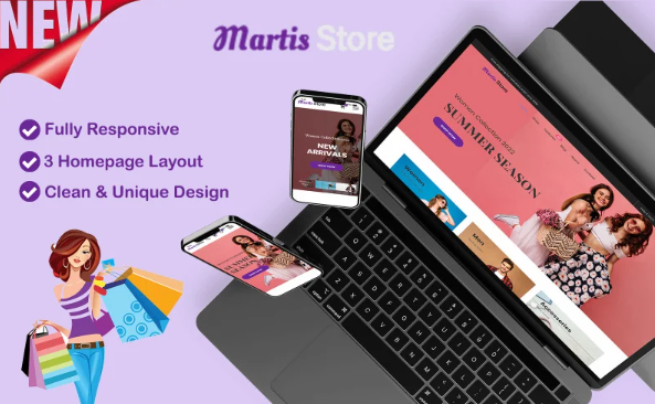 Martis – Fashion Clothing and Accessories Store HTML Template — Template by Templatemonster