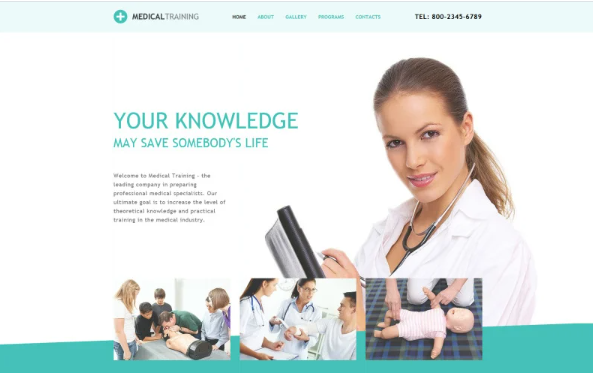 Med School Responsive Website Template — Template by Templatemonster