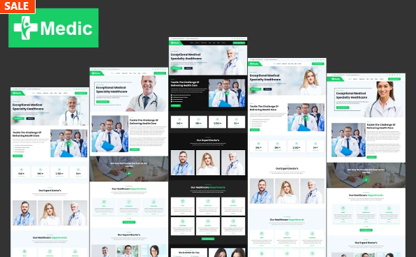 Medic – Hospital, Diagnostic, Clinic, Health and Medical Lab HTML and Bootstrap Website Template — Template by Templatemonster
