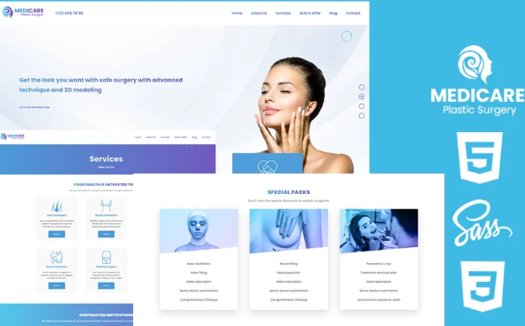 Medicare Html5 Css3 Theme Website Template — Template by Templatemonster